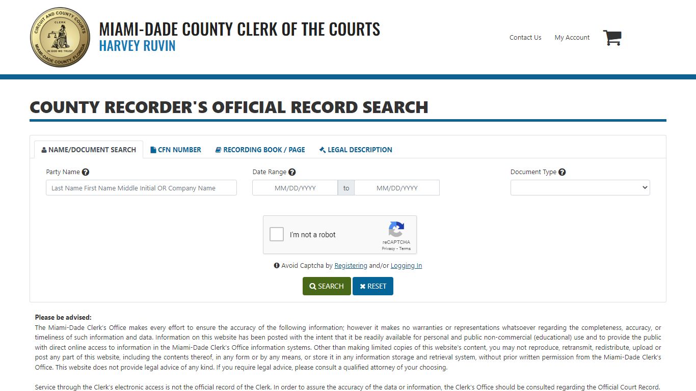 Miami-Dade County Clerk - County Recorder's Official ...